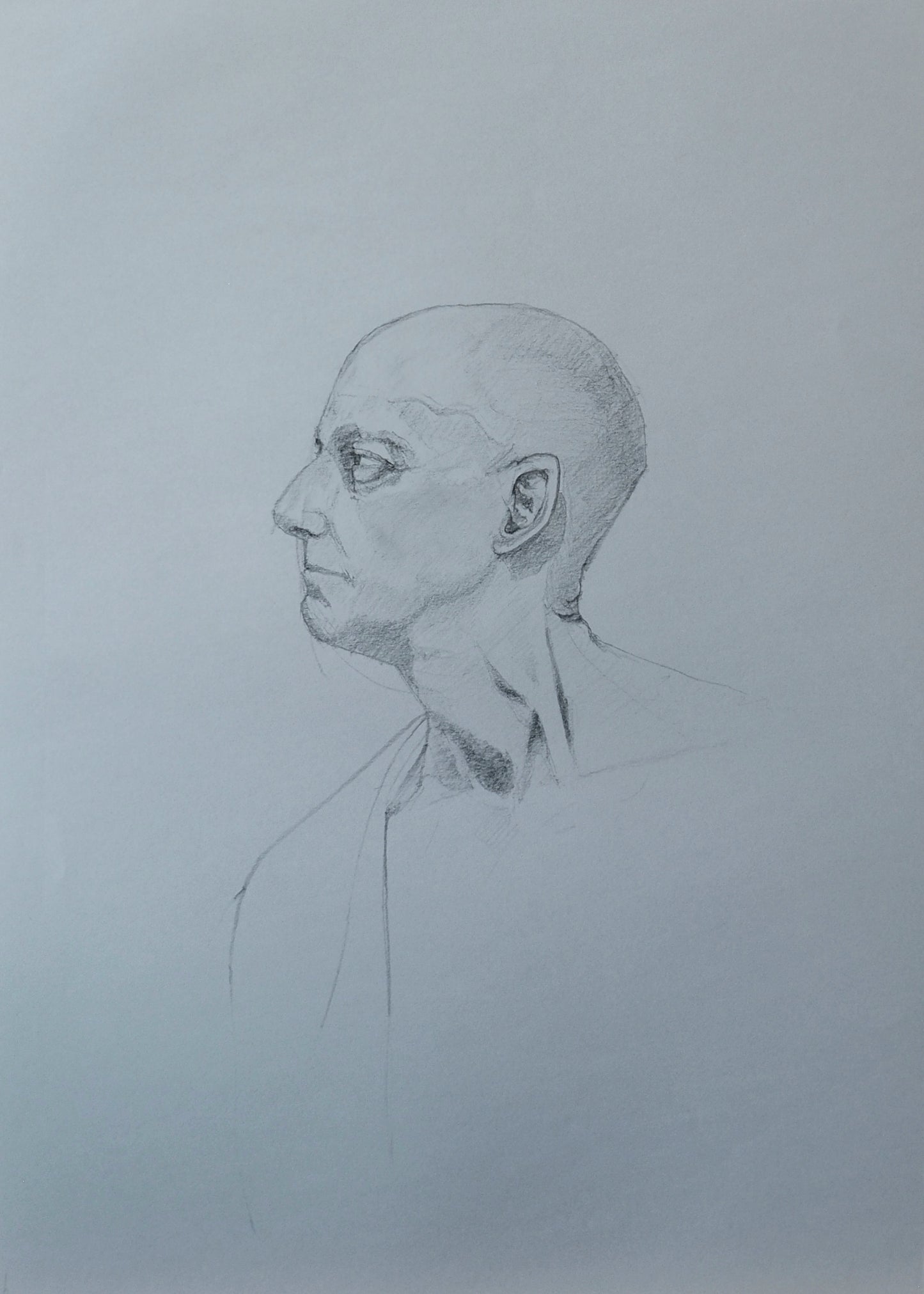Pensive Stare - Portrait Drawing