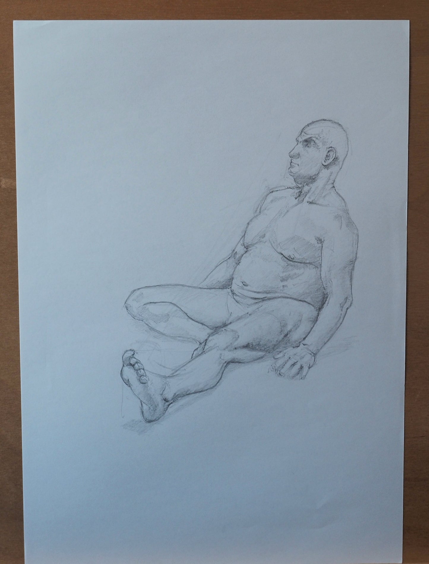 Man Reclining - Figure Drawing